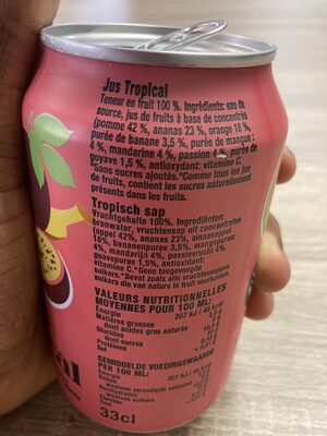 Jus tropical Spring Valley 33 cl